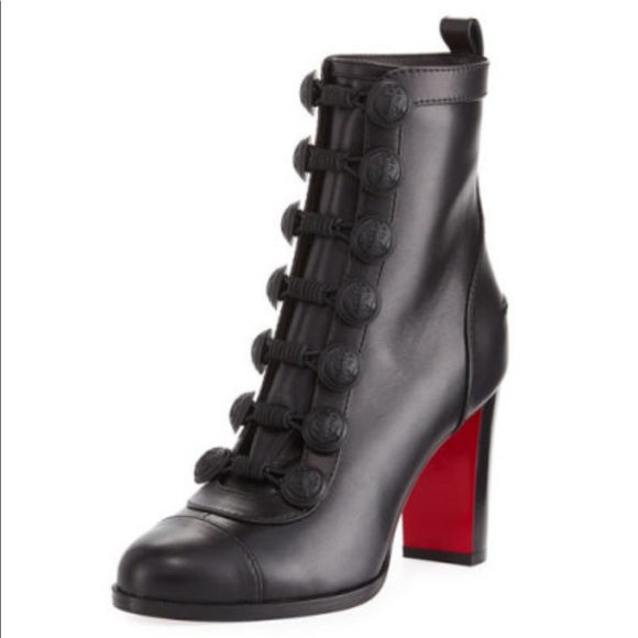 Christian Louboutin Shoes - Christian Louboutin Who Dances Leather Red Bootie